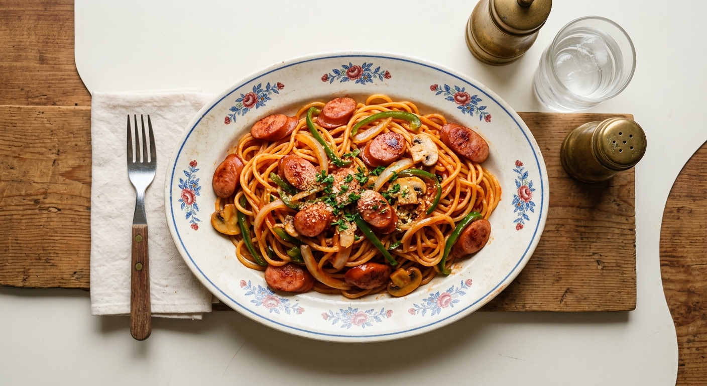 Naporitan with Arabiki