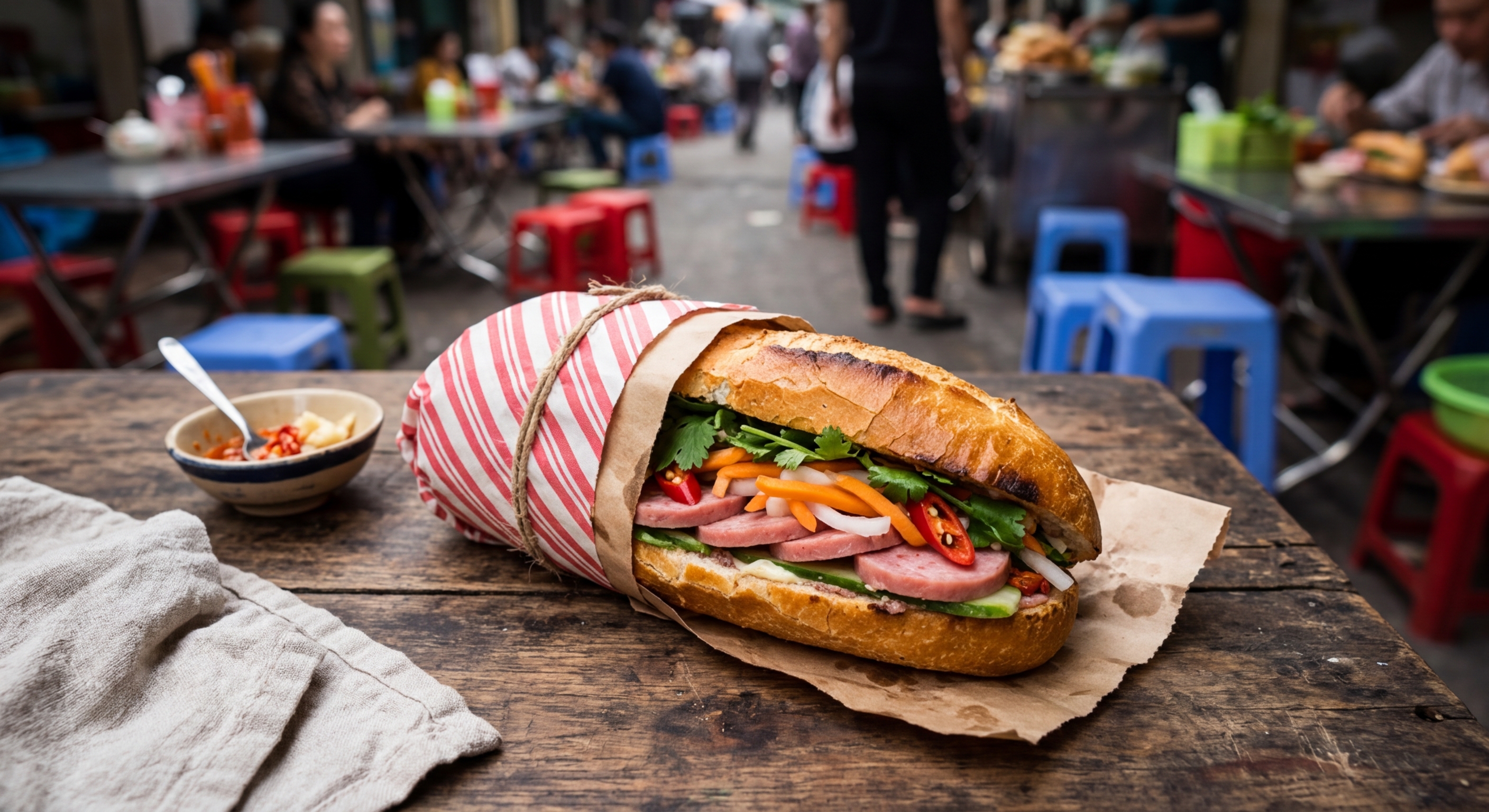 Bánh Mì Nem Chua (Nem Chua Baguette)