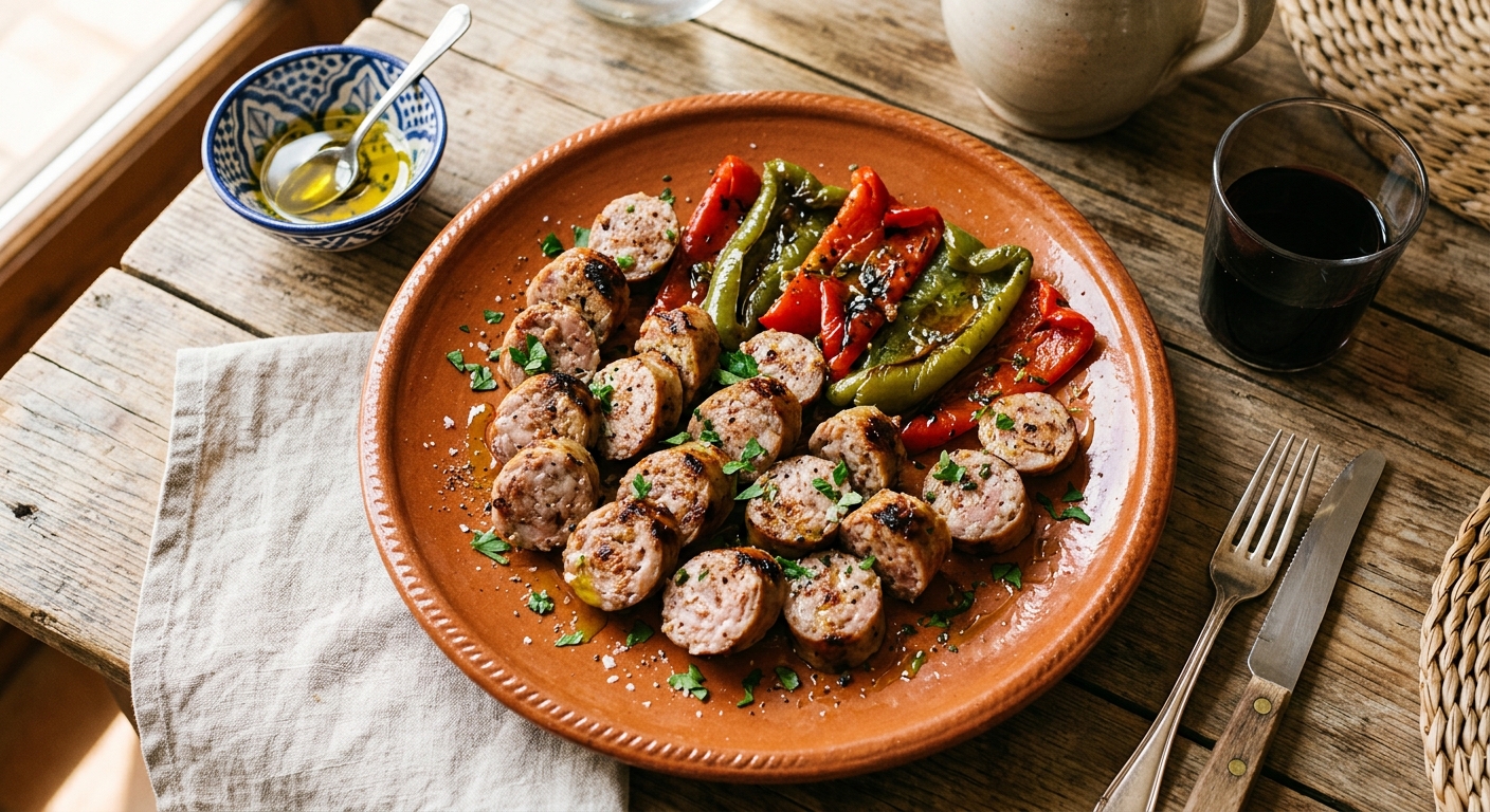 Butifarra amb Pebrots