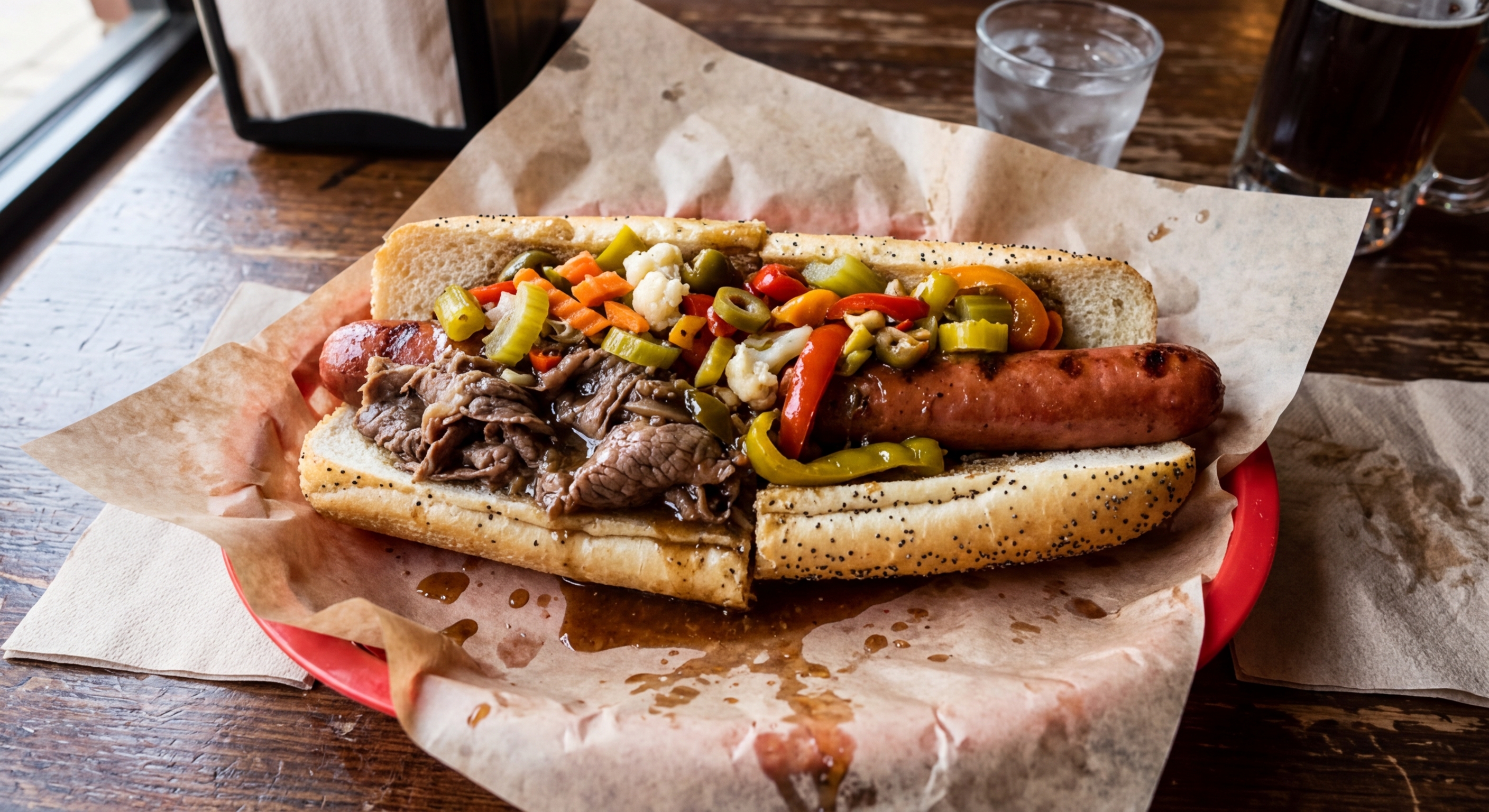 The Combo: Italian Beef and Chicago Dog