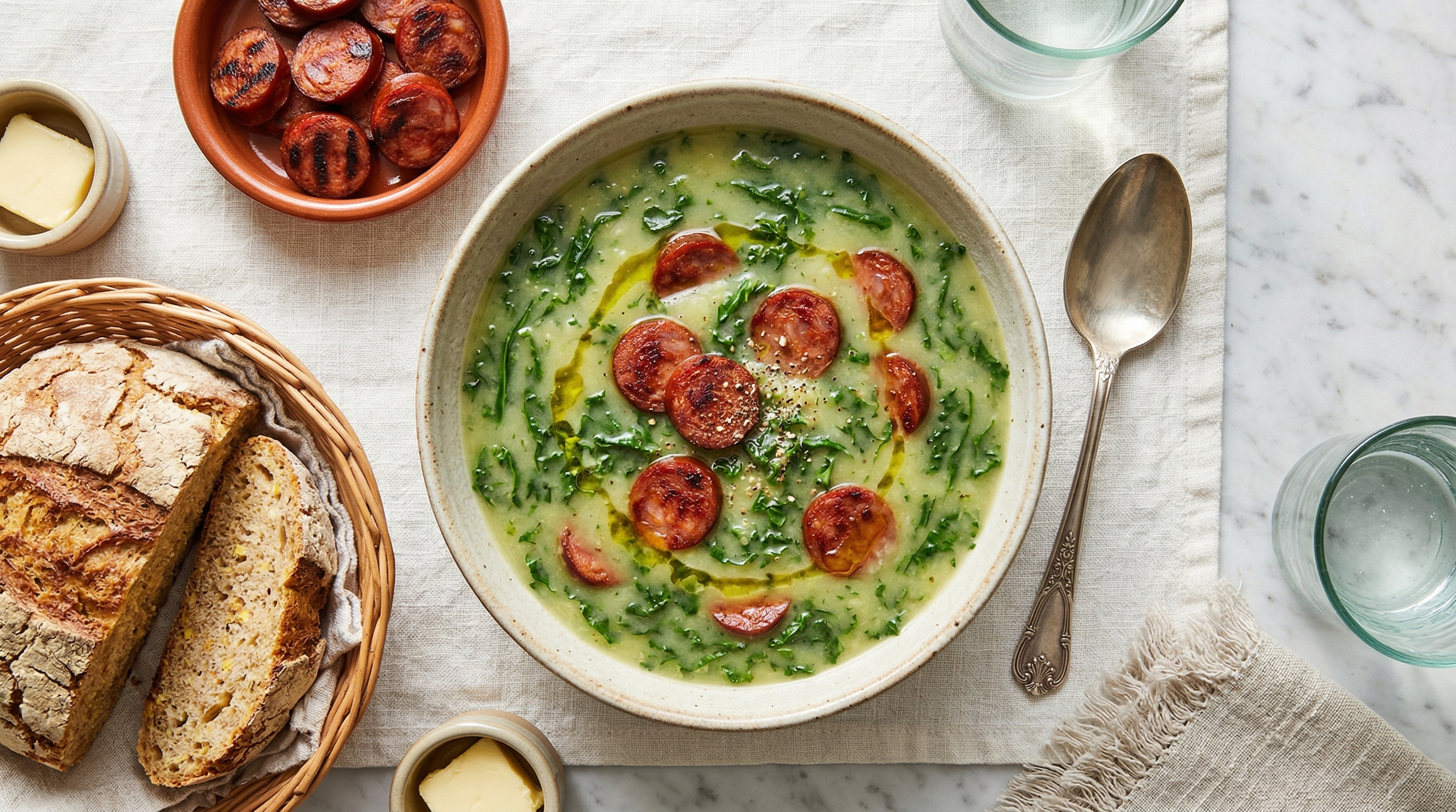 Caldo Verde with Chouriço