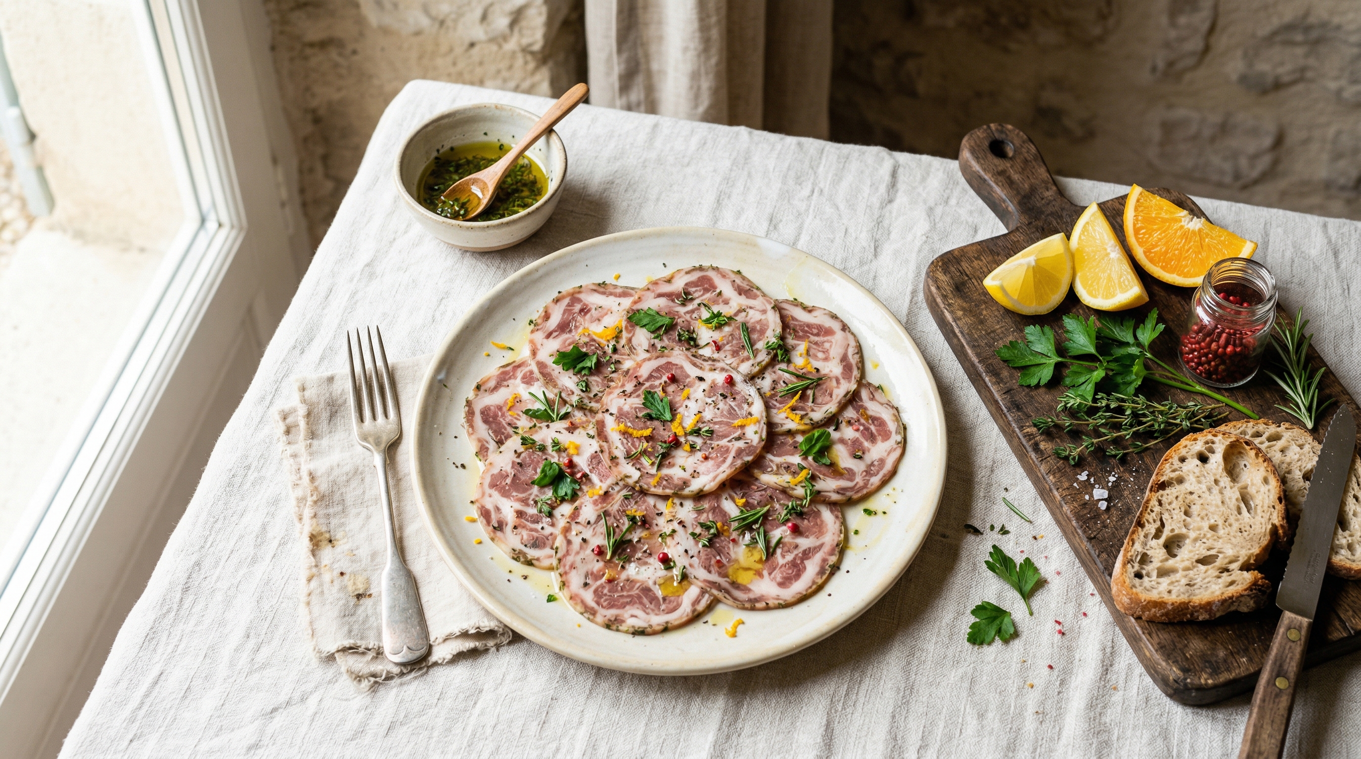 Coppa di Testa with Herbs and Citrus