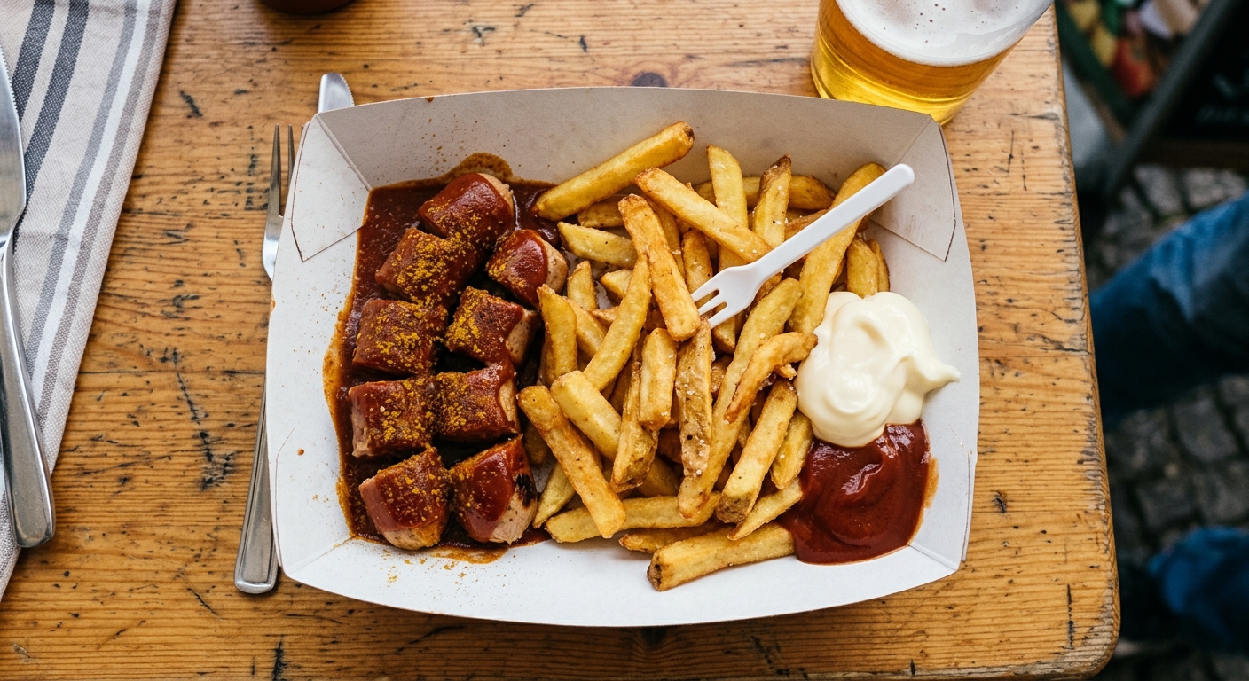 Currywurst with Hand-Cut Fries