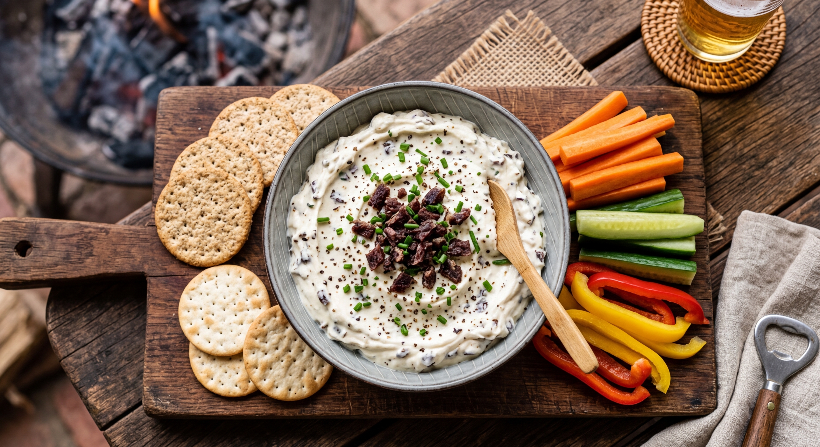 Droëwors Cream Cheese Dip