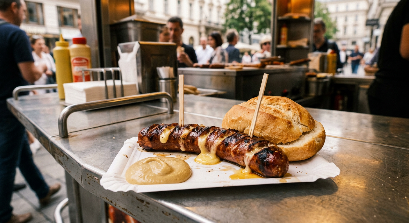 Kaesekrainer wie vom Wuerstelstand