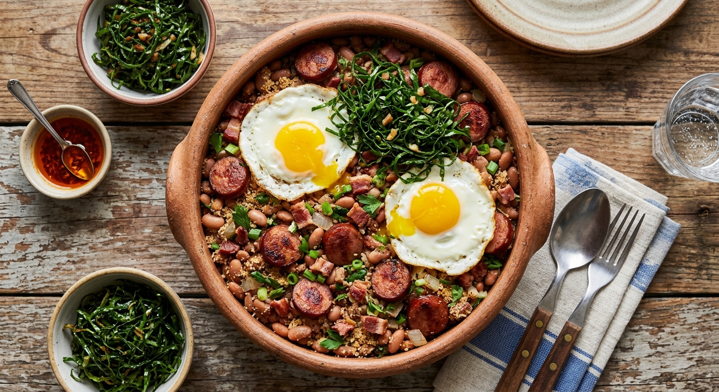 Feijão Tropeiro com Linguiça