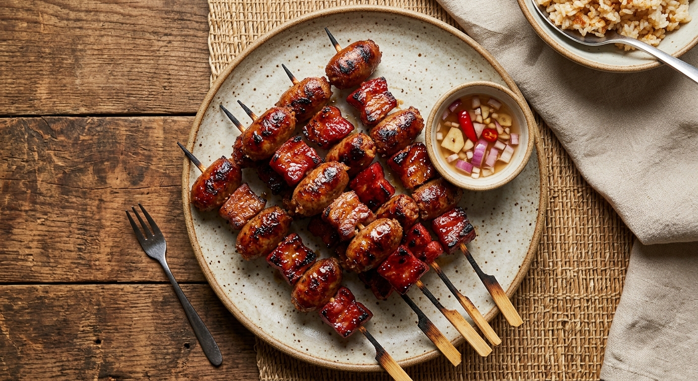 Longganisa and Tocino Skewers