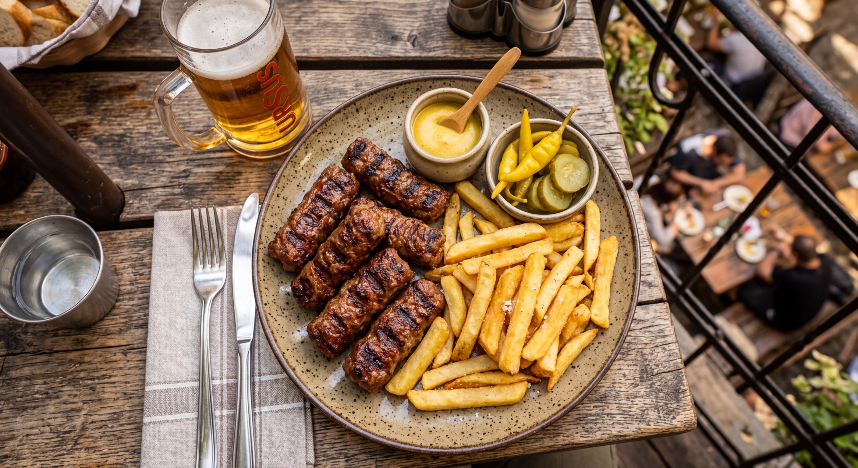 Mici cu Cartofi Prăjiți