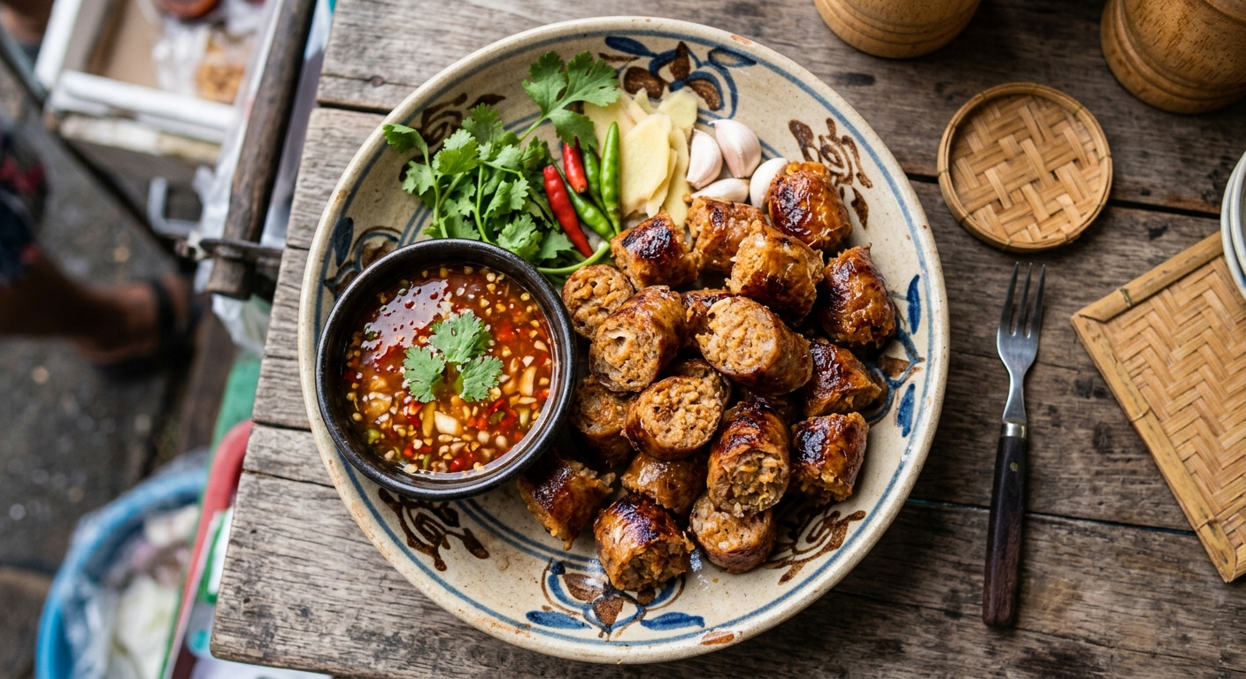Sai Krok Isan Tod (Deep-Fried Sai Krok Isan)