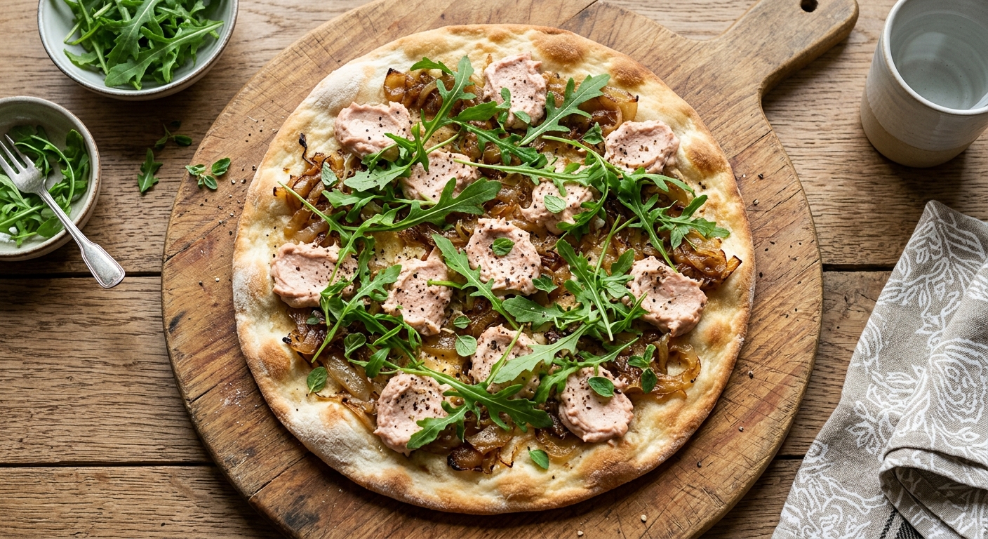 Teewurst Flatbread Pizza