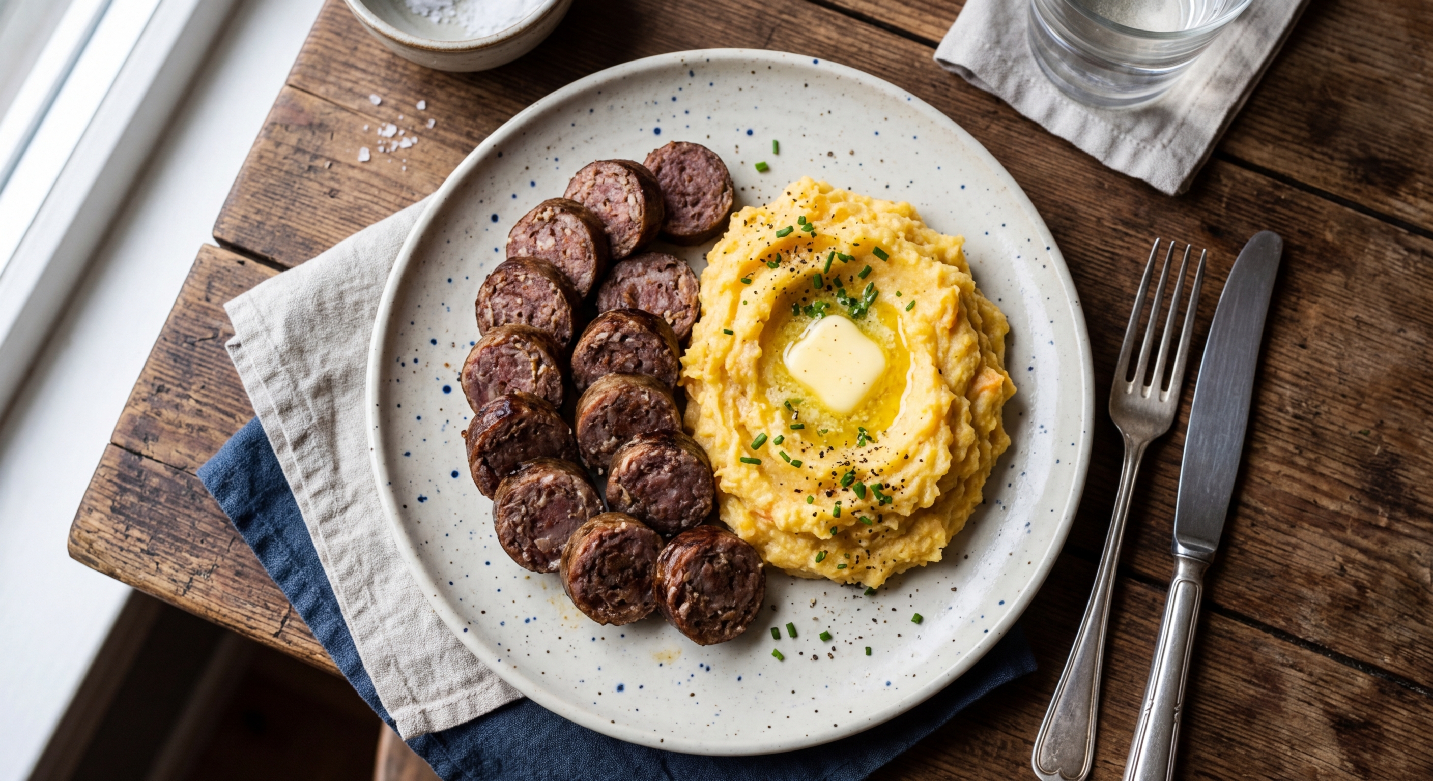 Vossapølse med Rotmos