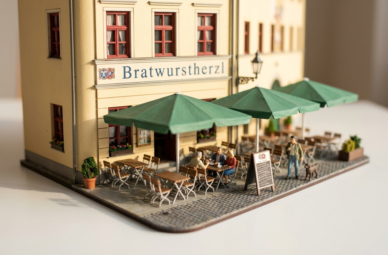 Bratwurstherzl am Viktualienmarkt