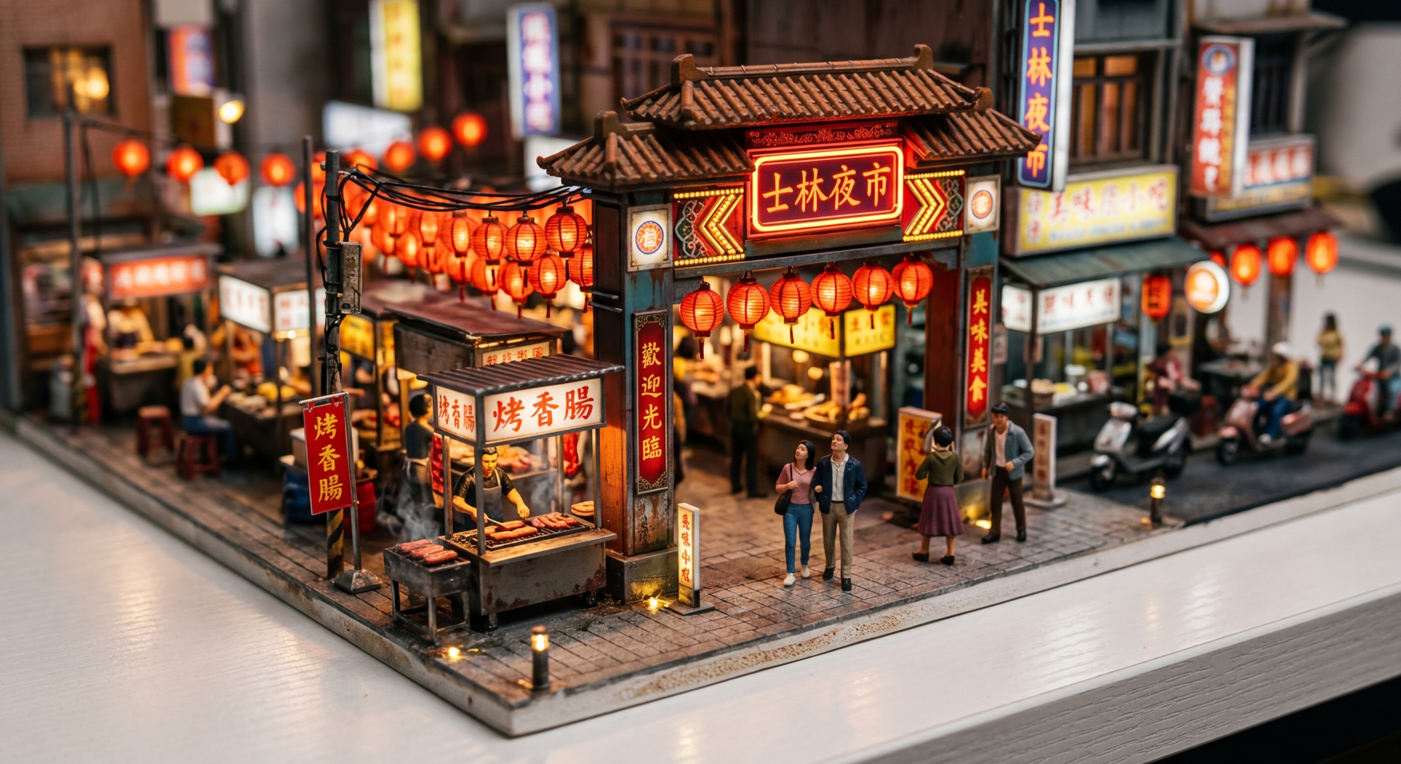 Shilin Night Market Sausage Stalls